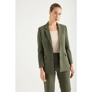 Masha Kate Çift Düğmeli Blazer Takım Ceket