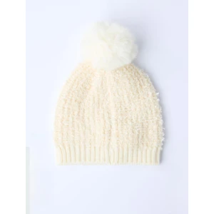 Jimmy Key Ekru Ponpon Detaylı Bere