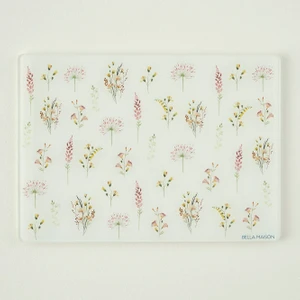 Bella Maison Flores Cam Kesme Tahtası (35X25 Cm)