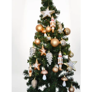 Yılbaşı Ağacı Altın Rengi Süsleme Seti  Altın Rengi 24 Adet