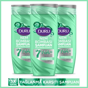 Nem Bombası Yağlanma Eğilimli Saçlar Için Arındırıcı ve Hacim Verici Şampuan 3X400 ml