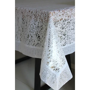 Dede Ev Tekstil 120X150 cm Dantel Kenar Pvc Muşamba Masa Örtüsü