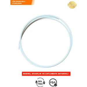Su Arıtma Cihazı Hortumu 6 mm (1/4" Inç) 2 Metre Tüm Markalara Uyumludur