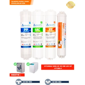Su Arıtma Cihazı Hnd-35 ve HW-100 Up Uyumlu 4lü Filtre Seti