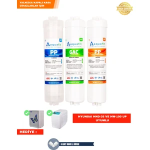 Su Arıtma Cihazı Hnd-35 ve HW-100 Up Uyumlu 3lü Filtre Seti