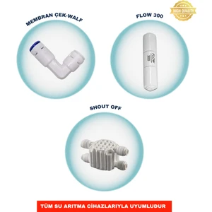 Su Arıtma Cihazı Yedek Parça Seti 3'lü (Tüm Cihazlarla Uyumludur)