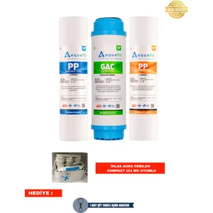 İhlas Aura Cebilon Compact 101 MC Su Arıtma Cihazı 3'lü Filtre Seti