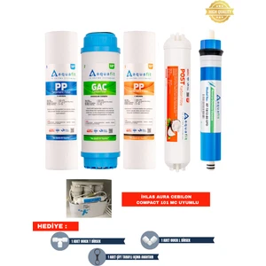 İhlas Aura Cebilon Compact 101 MC Su Arıtma Cihazı 5'li Filtre Seti