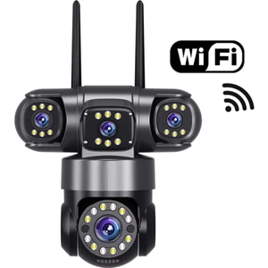 4 Kameralı 4 Lens 5mp Wifi Kamera  Hi-Easy Türkçe Uygulama IP66 Su Geçirmez Kasa