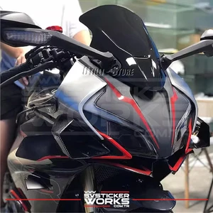 Cfmoto 450SR Sticker Ön Kafa Çift Çizgi Dekor Sticker Etiket Modeli