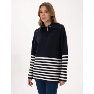 Pierre Cardin Kadın Lacivert Comfort Fit Kazak 50317227-VR033