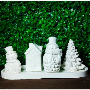 Düşler Tasarım Evi Kardan Adam Temalı El Yapımı Yeni Yıl Dekor Seti