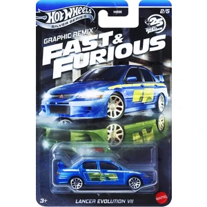 Hot Wheels Fast & Furious ( 25TH Anniversary ) Graphic Remix - Lancer Evolution Vıı ( Özel Seri Model Araba )