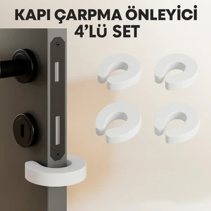 Anı Ofis Kırtasiye Kapı Çarpma Önleyici 4’lü Set – Bebek Güvenlik Köpük Kapı Stoperi, Parmak Koruyucu, Kapı Koruma