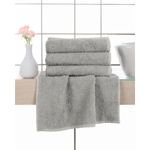Gön Ev Tekstili Gri El Havlusu 4'lü Paket  Pamuk 220 Gr/adet 50X90 cm