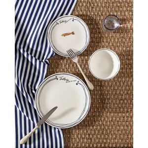 Madame Coco Poisson 2 Kişilik 6 Parça Yemek Seti - Lacivert