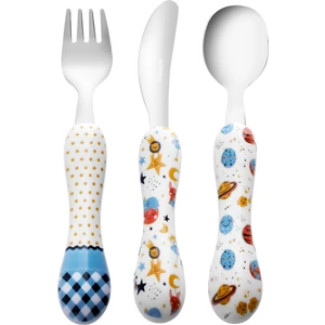 Galaksi 3 Parça Çocuk Çatal Kaşık Bıçak Seti