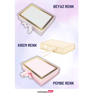 NetsanGO Bebek Kitap Çikolata Kutusu - Beyaz