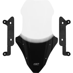 Gp Kompozit Mondial Strada 125 2023-2025 Uyumlu Baskılı Ön Tur Camı Şeffaf 74 cm