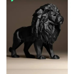 Argün Craft Geometrik Aslan Tasarımlı Dekoratif Obje Dekoratif Figür