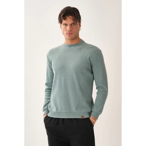 Alexander Gardi Alexandergardı Kaşkorse Kumaş Yarım Boğazlı Sweatshirt (E22-761A)