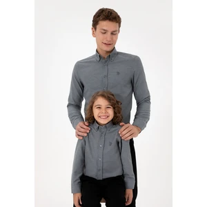 U.s. Polo Assn. Erkek Çocuk Antrasit Gömlek Basic 50316801-VR006