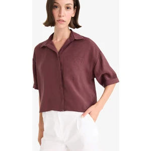 Loose Fit Modal Kısa Kollu Gömlek F9331AX25AU