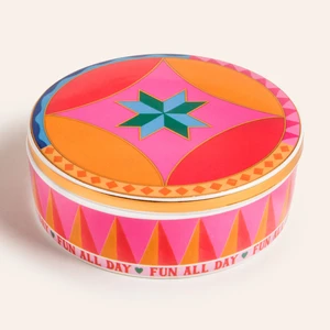 Shekou Porselen Dekoratif Obje 12x12x4 Cm Renkli