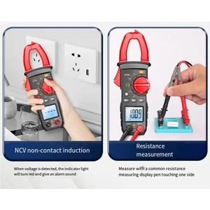 Akıllı Dijital Kelepçe Ölçer Yüksek Hassas Multimetre 400A Ac/dc Kelepçe Ölçer Dijital Ekran Arka Işığı Kelepçe Ölçer (Yurt Dışından)