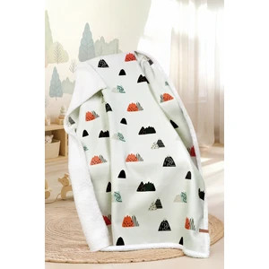 Fluffy Bebek Battaniyesi 80x100 Cm Poyraz Kundak Puset Çift Taraflı Koyun Tüyü Battaniye 100x80