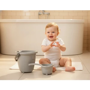 921 Elegant Kova & Maşrapa Set Gri