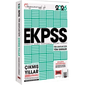 Yargı Yayıncılık Yargı Yayınları 2026 Tüm Adaylar Için Ekpss Gk Gy Tüm Dersler Çıkmış Sorular Kitabı
