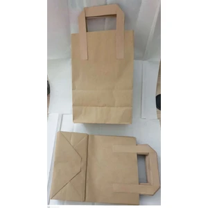 Kraft Kağıt Saplı Karton Çanta 18X9X24 25 Adet