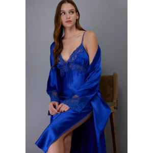 3803 Saks Gecelik Sabahlık Takım