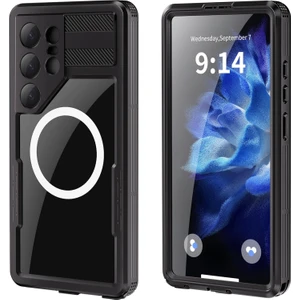 M.TK Moveteck Samsung Galaxy S25 Ultra Su Geçirmez Kılıf Tam Korumalı Magsafe'li 360 Darbeye Dayanıklı Toz Geçirmez Kapak