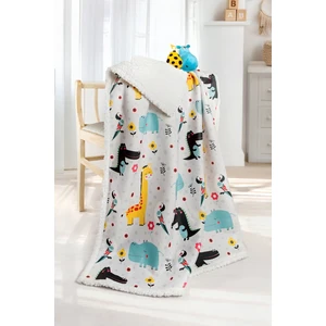 Fluffy Bebek Battaniyesi Anne Bebek Yenidoğan 80x100 Cm Animal Koyun Tüyü Battaniye