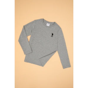 U.s. Polo Assn. Erkek Çocuk Gri Melanj Sweatshirt 50314002-VR086