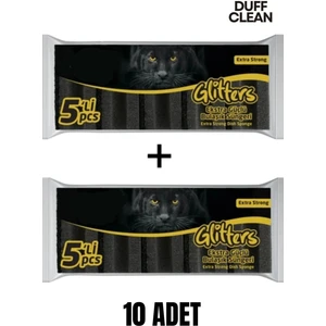 Duff Clean 10 Adet Siyah Bulaşık Süngeri