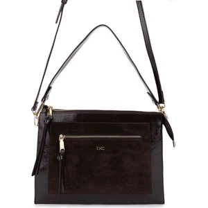 Tamer Tanca Kadın Suni Deri Kahverengi Kol Çantası 1003 2030 Bn Cnt SK25-26 Kahve/kahve Suet