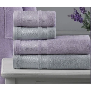 Dory Best Set Hamam Takımı Lila-Gri 1130