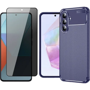 Samsung Galaxy A56 Kılıf Zore Negro Silikon Kapak + Hayalet Ekran Koruyucu