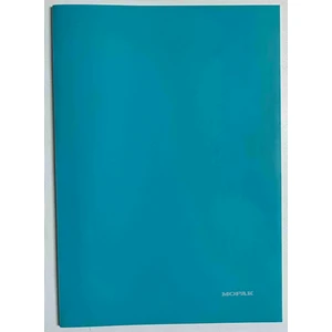 A4 40 Yaprak Kareli Pp Kapak Dikişli Defter Turkuaz