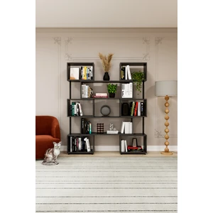 Asratrend Dk-02 Dekoratif Modern Kitaplık – Duvar/köşe Modüler Şık Tasarım, Salon & Ofis Kitaplığı