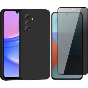 Samsung Galaxy A17 Kılıf Zore Biye Silikon Kapak + Hayalet Ekran Koruyucu