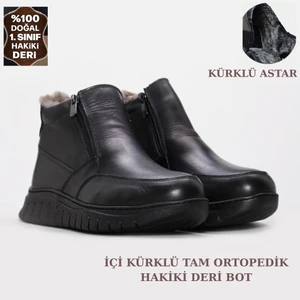 Cozi Company Tam Ortopedik Taban Hakiki Deri Içi Kurklu Anne Botu