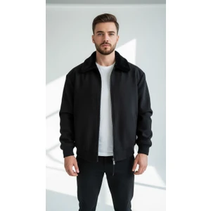 Erkek Kaşe Mont Kürklü Yaka Astarlı Fermuarlı Kışlık Ceket – Plus Scorpion