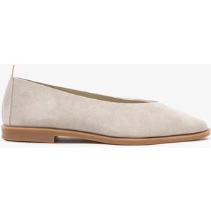 Louis Cardy Juno Bej Süet Deri Kadın Babet