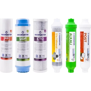 OverWater Açık Kasa Su Arıtma Cihazı 6 lı Filtresi Seti Aşamalı ( Membransız Set ) FKN60MA