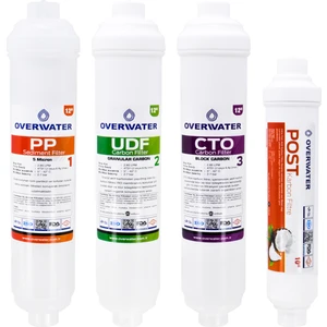 OverWater Kapalı Kasa Su Arıtma Cihazı 4 lü Inline Filtresi Seti Aşamalı ( Membransız Set ) FIN4