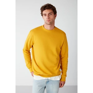 MARINO Erkek Hardal Sweatshirt